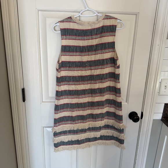 Anthropologie Holding Horses Striped Fringe Shift Dress 45077 - Picture 6 of 11